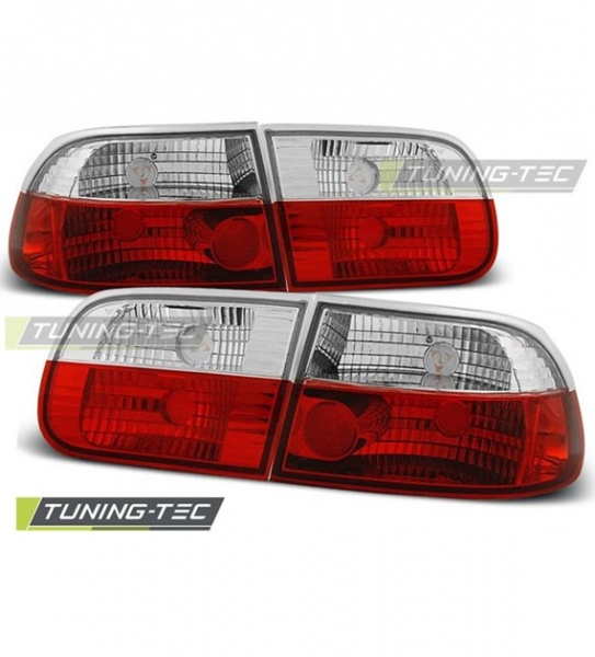 Feux arri�re design rouge / blanc Honda Civic EG (3portes) 1991-1995