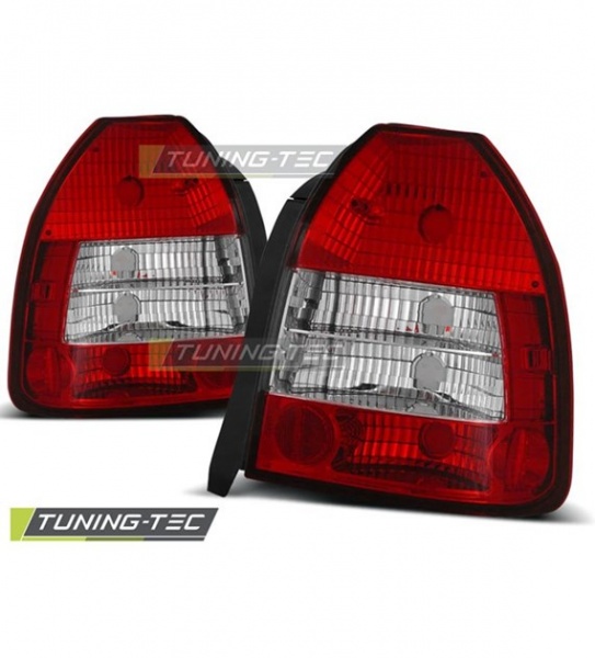 Feux arri�re design rouge / blanc Honda Civic EJ9, EK3, EK4