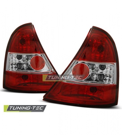 Feux arri&egrave;re design rouge / blanc Renault Clio 2