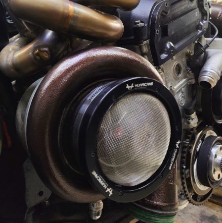 Grille d\'admission turboguard Hurricane pour turbo 76mm