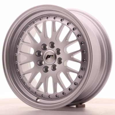 Jante alu Japan Racing JR-10 16x7\  4x100 / 4x108 ET30, gris argent� / bords polis