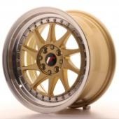 Jante alu Japan Racing JR-26 15x8\  4x100 / 4x108 ET25, Or / Bords polis