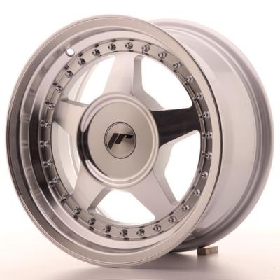 Jante alu Japan Racing JR-6 15x7\  4x98 ET20, gris argent� / bords polis