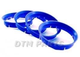 Jeu de 4 bagues de centrage 60,1mm vers 63,4mm
