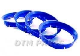 Jeu de 4 bagues de centrage 60,1mm vers 63,4mm