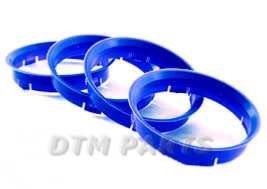 Jeu de 4 bagues de centrage 66,6mm vers 72,0mm