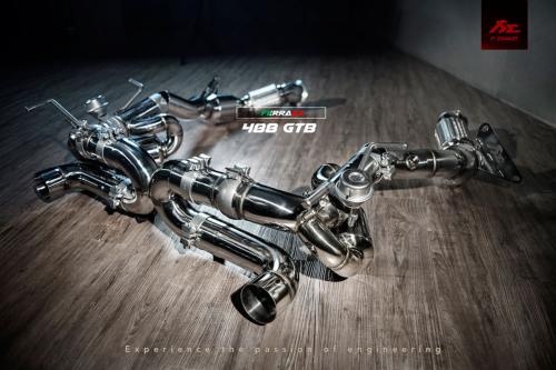 Ligne d\'�chappement en inox FI Exhaust - Ferrari 488 GTB