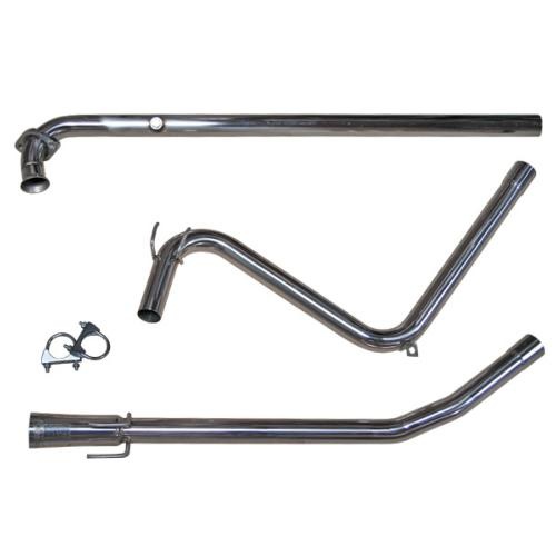 Ligne d\'�chappement en inox Renault R5 GT turbo avec sortie cup