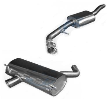 Ligne d\'échappement inox BMW 120i E87
