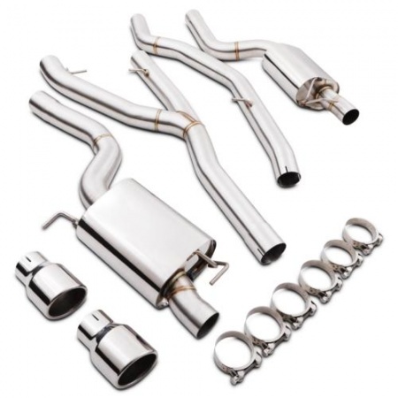 Ligne d\'échappement inox BMW 335d E92