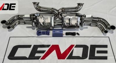 Ligne d\'�chappement inox CENDE avec clapets - Audi R8 V8 (2007-2015)