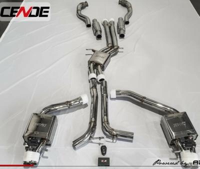 Ligne d\'�chappement inox CENDE avec clapets - Audi RS6 C7 / RS7 (2013-2018)