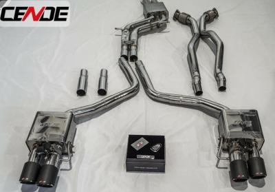 Ligne d\'�chappement inox CENDE avec clapets - Audi S4 B8 (2008-2016)