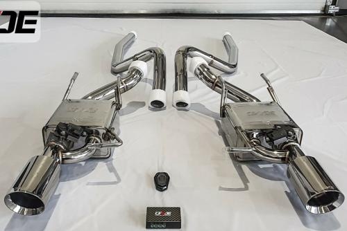 Ligne d\'�chappement inox CENDE avec clapets - Ford Mustang GT 5,0l V8 (2015+)