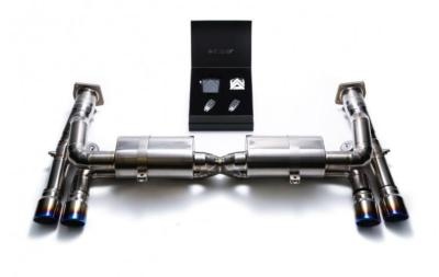 Ligne d\'�chappement inox CENDE avec clapets - Porsche 997 Turbo (2005-2009)