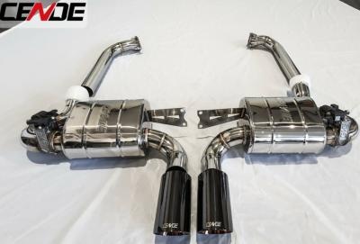 Ligne d\'�chappement inox CENDE avec clapets - Porsche Boxster + Cayman 987.2