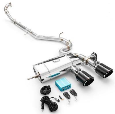 Ligne d\'�chappement inox compl�te avec valve Volkswagen Golf 6 R
