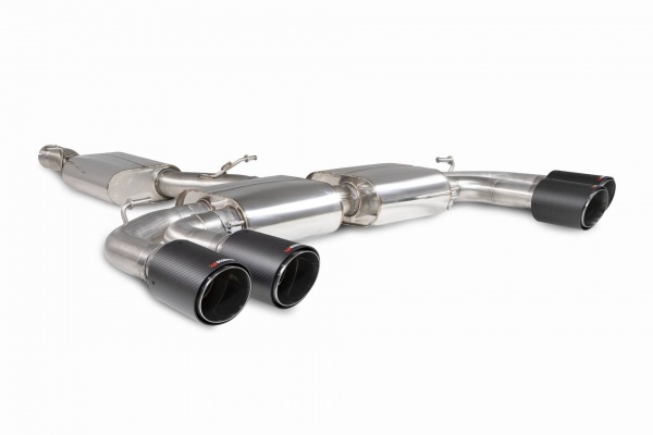ligne d\'�chappement inox Cupra Formentor 2,0l TSI 4drive 310 (avec interm�diaire) sorties Ascari carbone