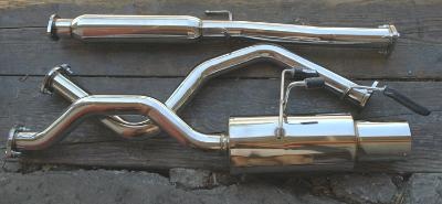 Ligne d\'�chappement inox Honda Civic Coup� + berline