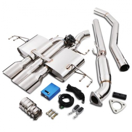Ligne d\'échappement inox Honda Civic Type R FK8 RHD avec valve télécommandé