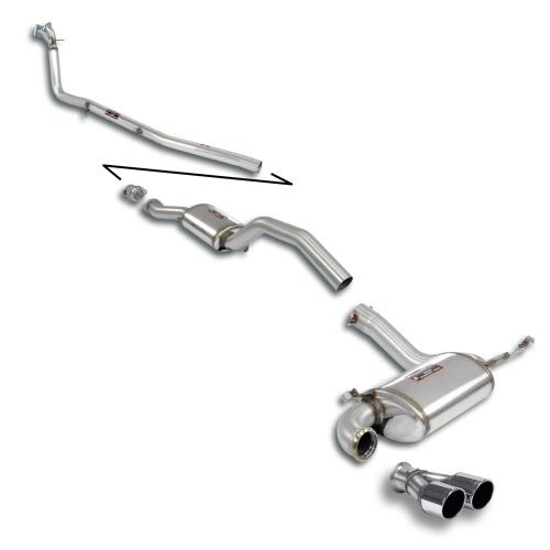 Ligne d\'�chappement inox Supersprint Audi S2 Coupe