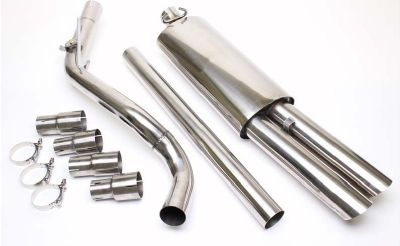 Ligne d\'�chappement inox VW golf 2 (sans interm�diaire)