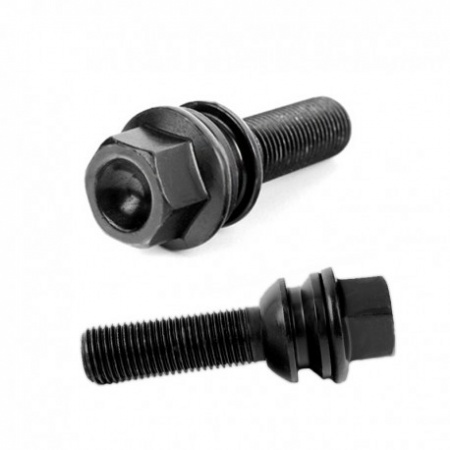 Lot de 10 vis de roue M14x150 sph&eacute;rique longueur filtage 48mm