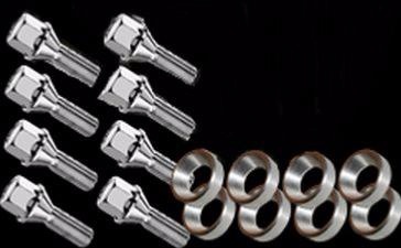 Lot de 8 vis de roue M12x125 � t�te plate pour jantes origine Peugeot 205 GTI