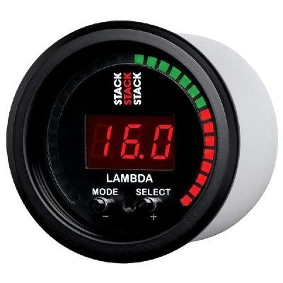 Manom�tre Wideband / Large bande STACK essence digital, fond noir