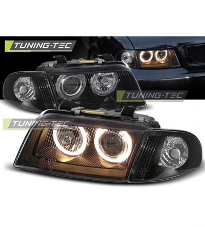 Phares Angel eyes black Audi A4 B5 1994-1998