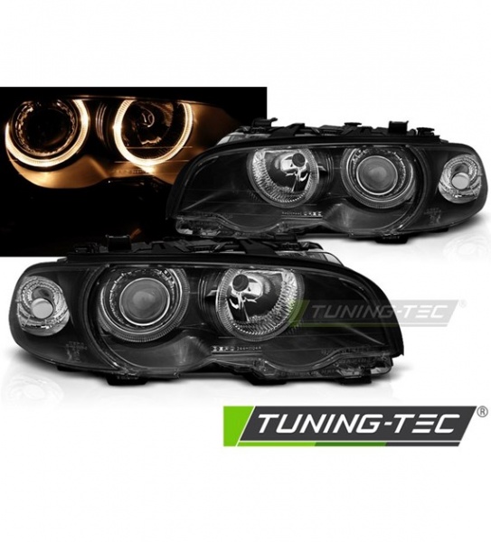 Phares Angel eyes black BMW S�rie 3 E46 coup� et cabriolet
