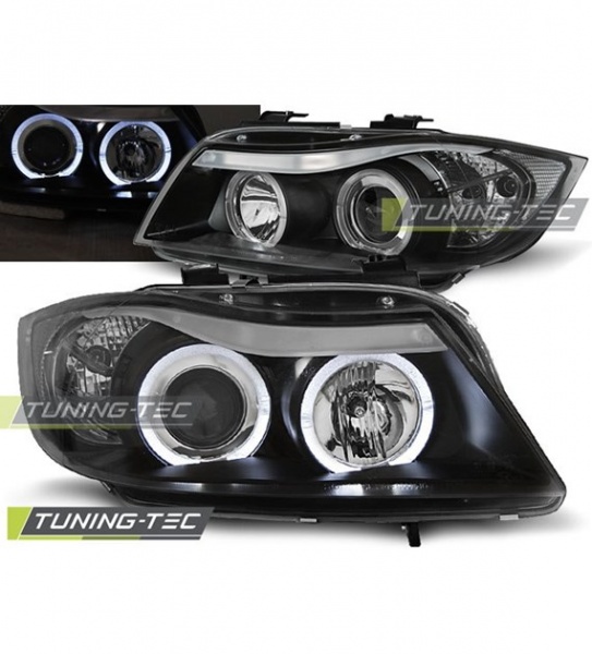 Phares Angel eyes black BMW S�rie 3 E90 E91 2005-2008