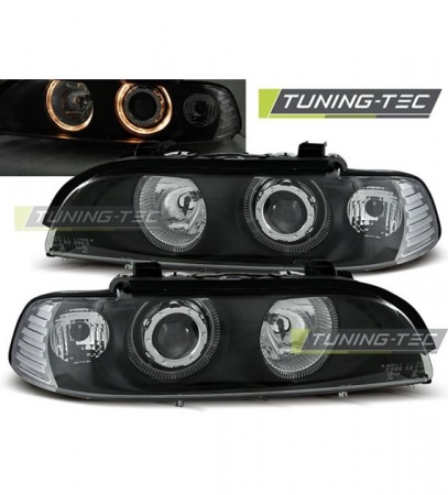 Phares Angel eyes black BMW S&eacute;rie 5 E39