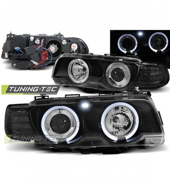 Phares Angel eyes black BMW S�rie 7 E38