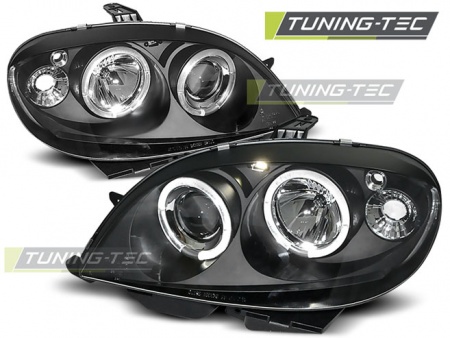 Phares Angel eyes black Citroen Saxo 1999-2003