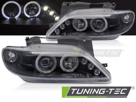 Phares Angel eyes black Citroen Xsara 1997-2000