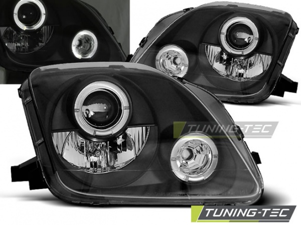 Phares Angel eyes black Honda Prelude 1997-2001
