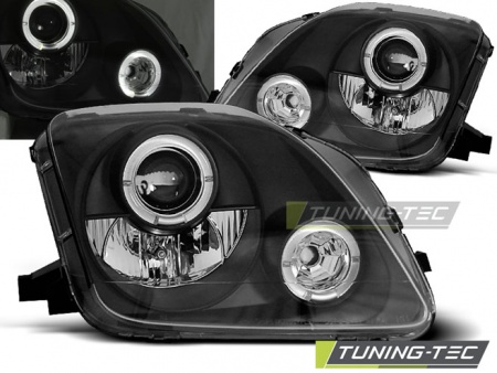 Phares Angel eyes black Honda Prelude 1997-2001