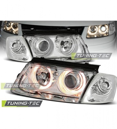 Phares Angel eyes chrome VW Passat B5 (3B) 1996-2000