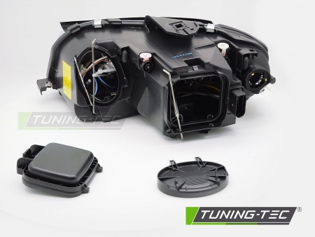 Phares avant &agrave; fond noir Audi A3 8P 2003-2008