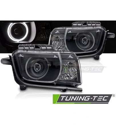 Phares avant &agrave; fond noir Chevrolet Camaro 2009-2013