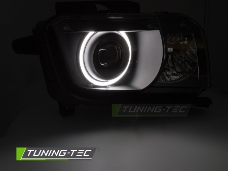 Phares avant &agrave; fond noir Chevrolet Camaro 2009-2013