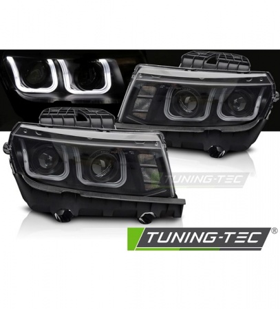 Phares avant &agrave; fond noir Chevrolet Camaro 2013-2015