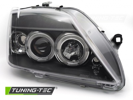 Phares avant &agrave; fond noir Dacia Logan 2004-2012