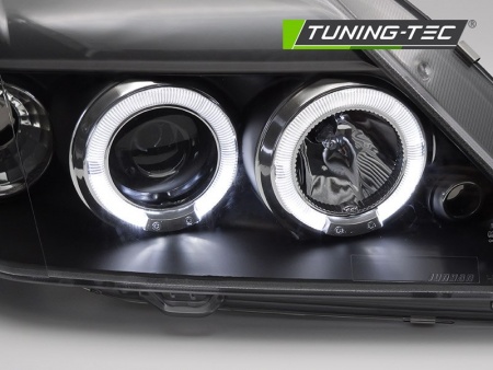 Phares avant &agrave; fond noir Dacia Logan 2004-2012