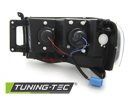 Phares avant &agrave; fond noir Dodge Ram 2002-2006