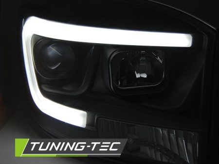 Phares avant &agrave; fond noir Dodge Ram 2006-2008