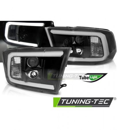 Phares avant &agrave; fond noir Dodge Ram 2009-2018