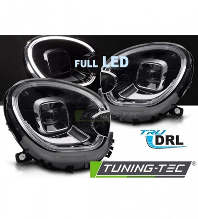 Phares avant &agrave; fond noir Mini Countryman R60, Paceman R61