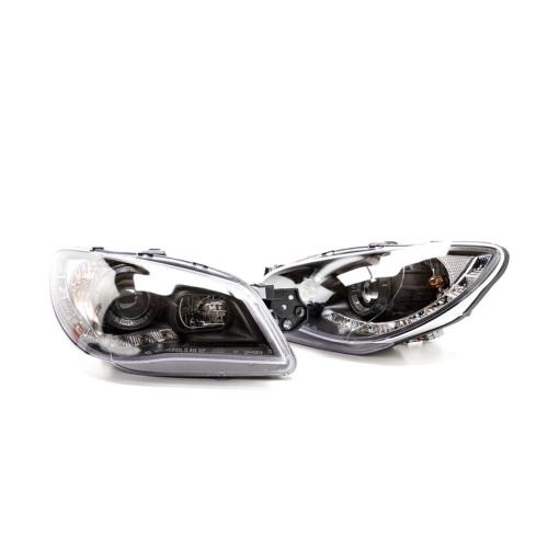 Phares avant � fond noir Subaru Impreza 2005-2007